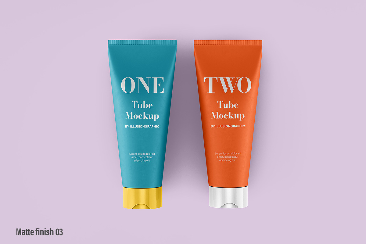 Skincare Tube Mockup 4 view 8 mockup, a Packaging Mockup by Illusiongraphic (Photo 8 of 20)