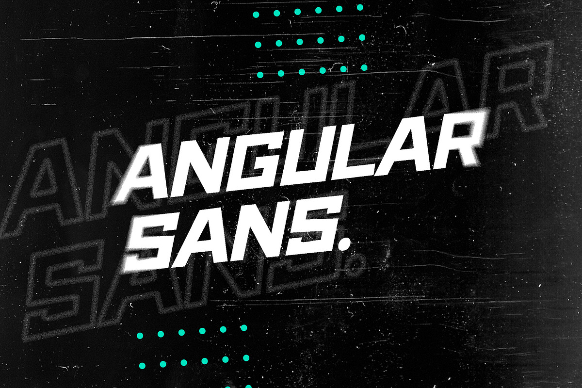 Angular Sans - Bold Display Font, a Sans Serif Font by Layerform Design Co. (Photo 1 of 6)