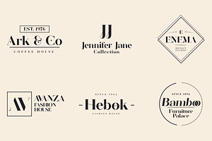 Zanna - Ligature Typeface Logos