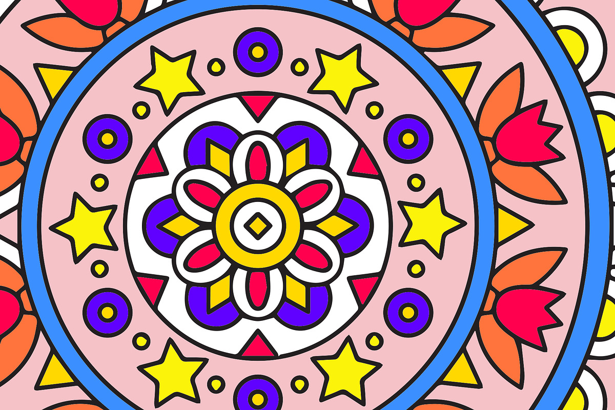 20 Mandala Coloring Pages, a Decorative Illustration by Design Unique (Photo 3 of 6)