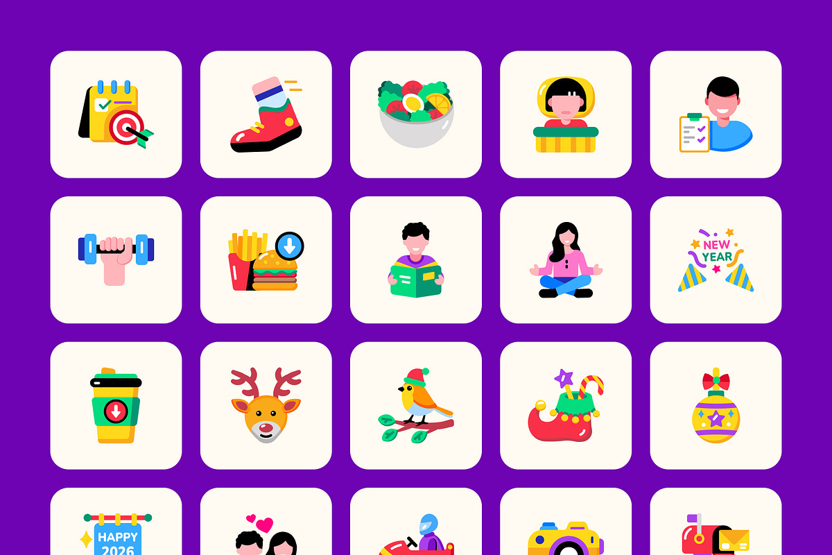 Joyful Holiday Icon Set, an Emoji Icon by Prosymbols (Photo 12 of 13)