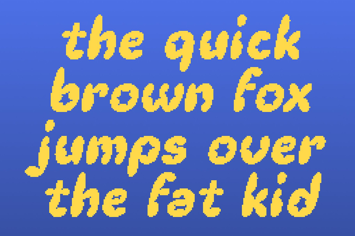 Chalen Pixel, a Sans Serif Font by Craft Supply Co. (Photo 6 of 8)