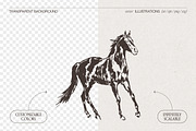 Galloping Horse Spirit Sketches, an Animal Illustration by TheMountBirdStudio (Thumbnail 2 of 6)