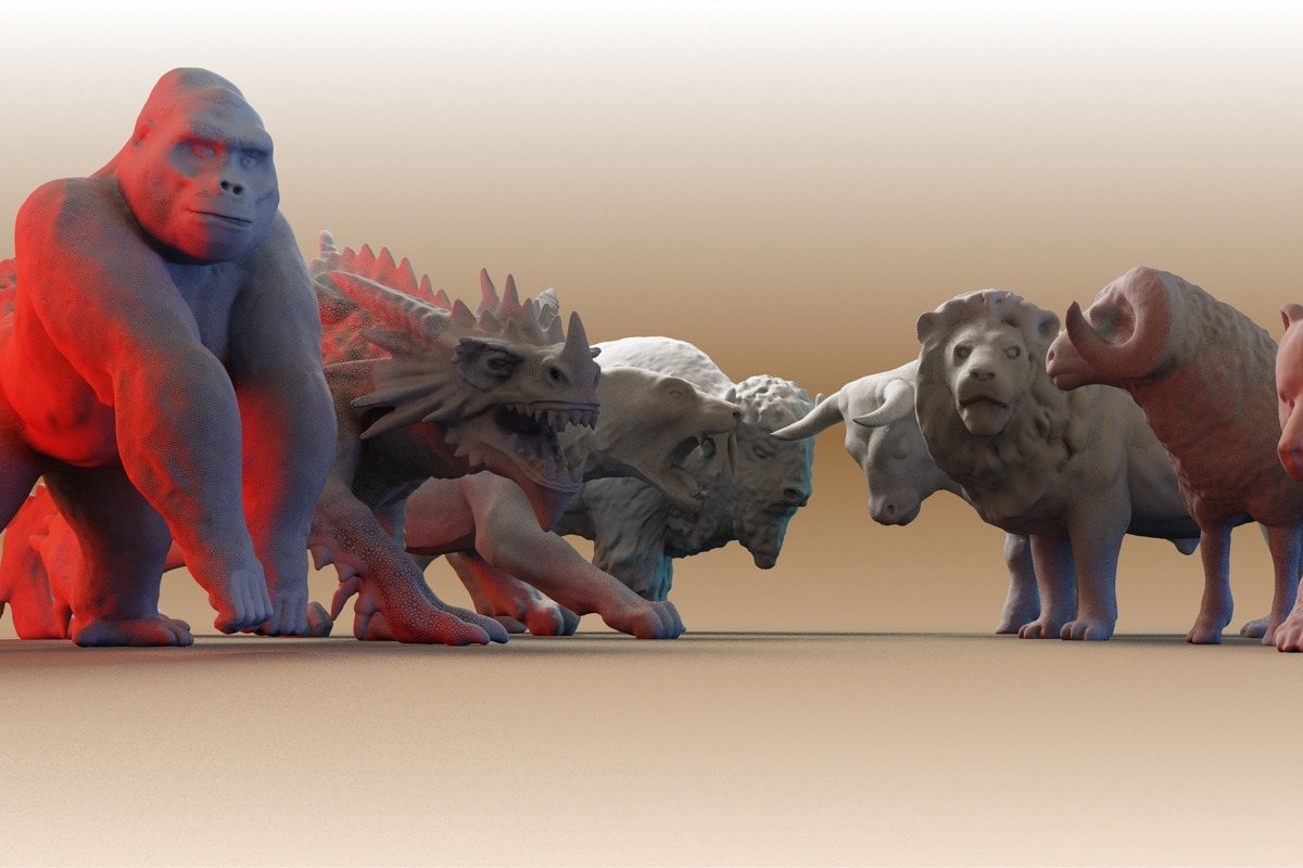 Beast Collection 1, an Animal 3D Model by Giimann (Photo 7 of 9)