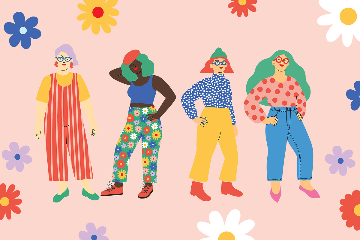 Women Body Positive Illustrations, a Healthcare Illustration by Katerina Osa (Photo 8 of 13)