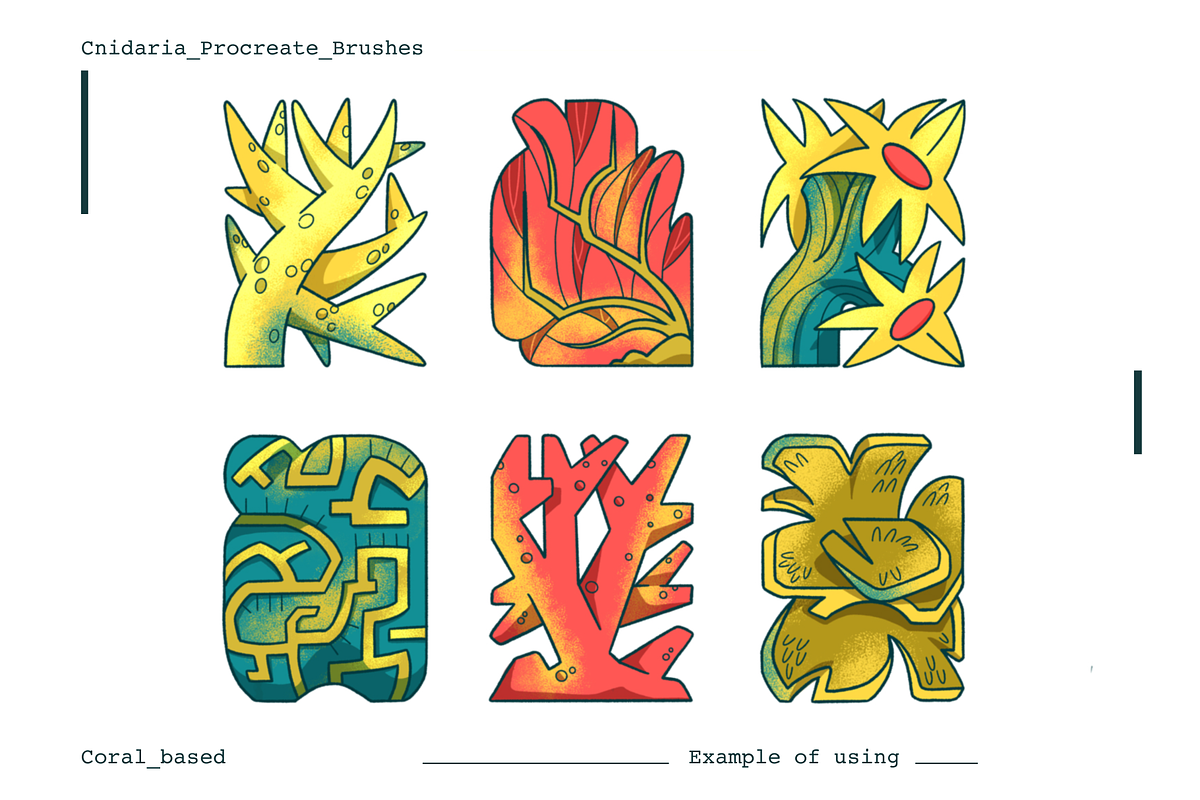 Cnidaria Procreate Brushes Set, a Brush Add-On by so.called.masha (Photo 5 of 7)