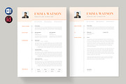 Minimal Resume/CV Template | Word, a Resume Template by HiveArts (Thumbnail 1 of 4)
