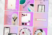 Instagram Template/Gradient Posts, a Social Media Template by PittaFinePrint (Thumbnail 7 of 8)