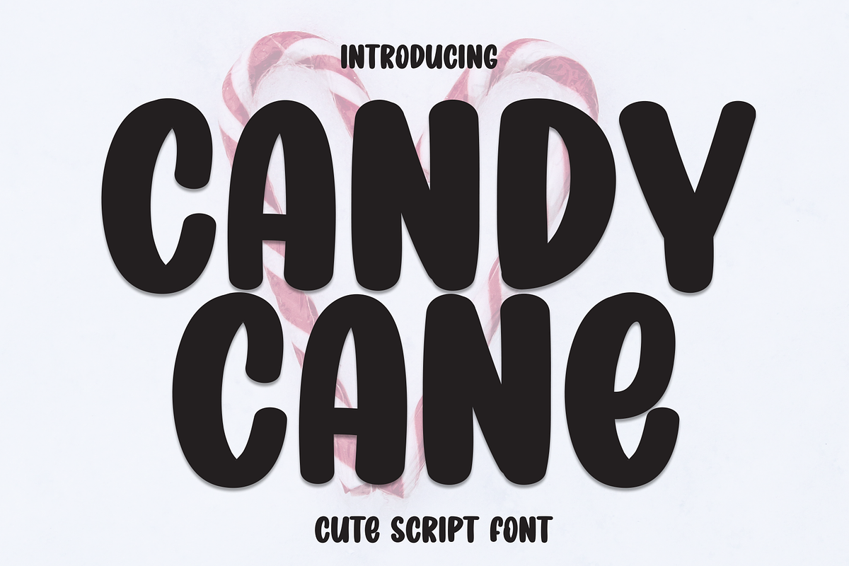 Candy Cane | Script Font, a Script Font by Scratchones (Photo 1 of 8)