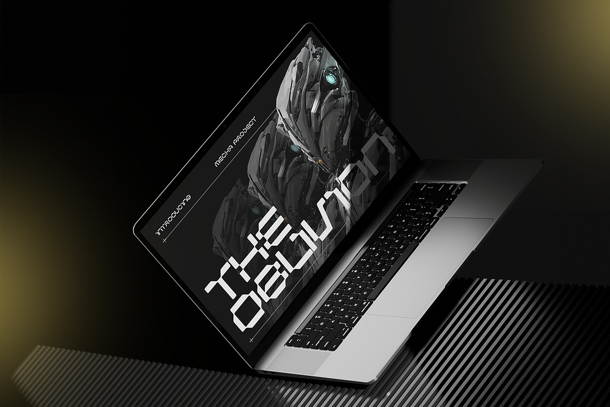 Megatrox – Mecha Font, a Sans Serif Font by Almarkhatype (Photo 5 of 15)
