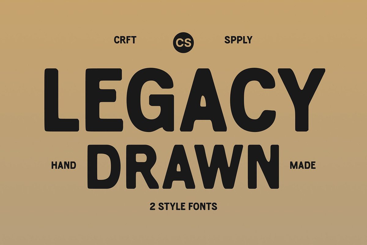 CS Legacy Drawn, a Sans Serif Font by Craft Supply Co. (Photo 1 of 8)
