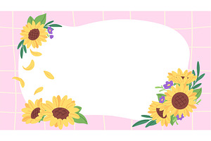 Decorative banner template with