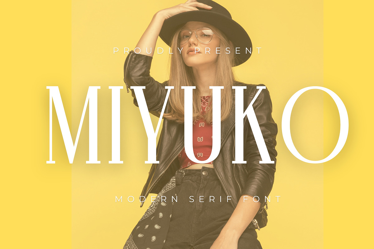 Miyuko | Modern Serif Font, a Serif Font by Almeera Std (Photo 1 of 8)