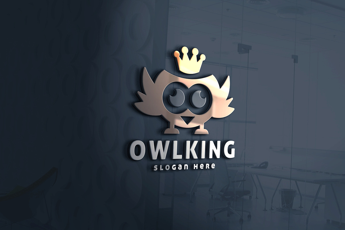 Owl King Bird Logo, a Branding & Logo Template by Design_Planet (Photo 3 of 4)