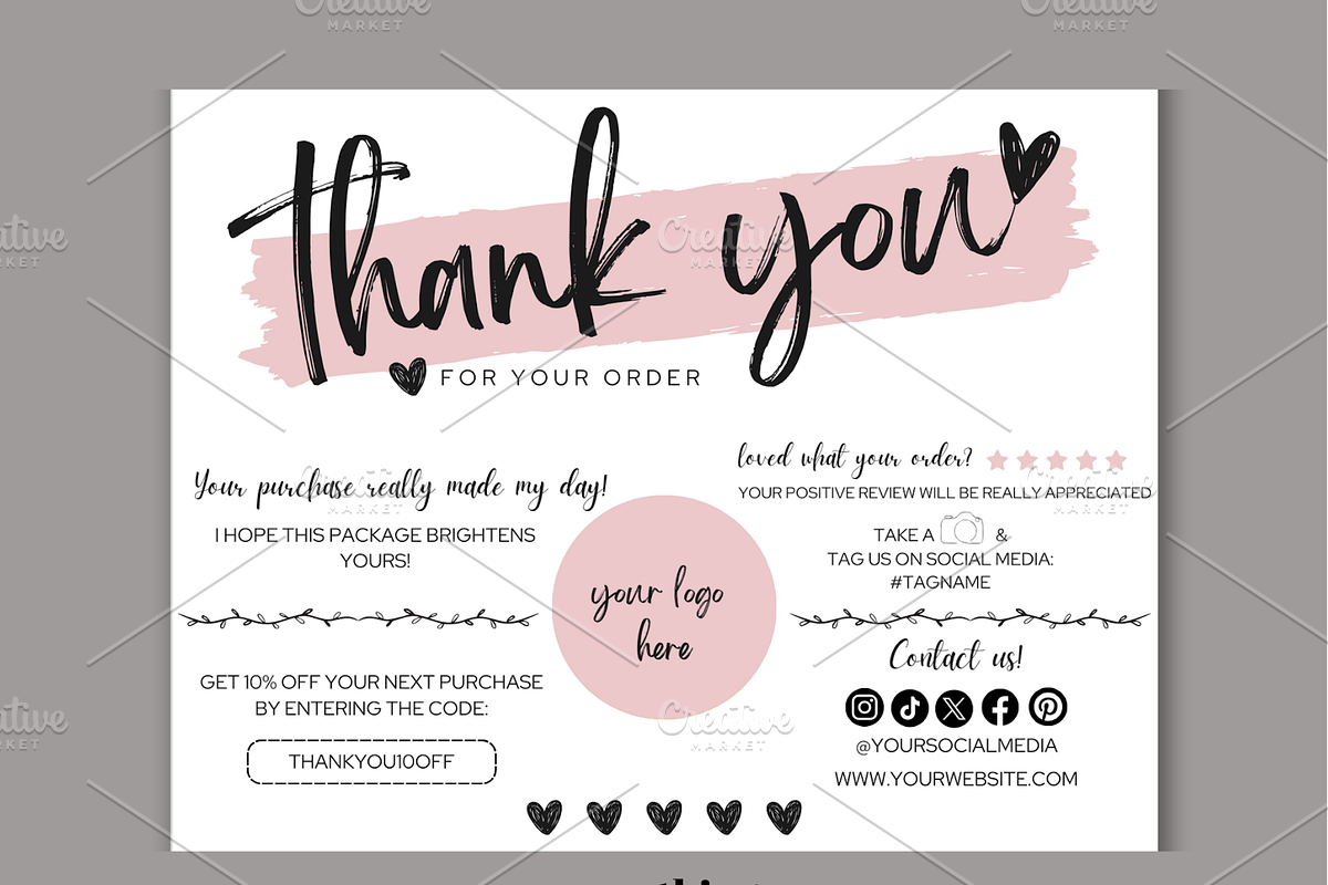 Business Thanks Cards CANVA Template, a Card Template by neothing (Photo 2 of 6)