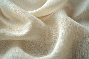 Creamy textured fabric draped softly, a Background Photo by Pixeness Studio
