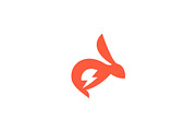Rabbit & Hare Electric Power Logo, a Branding & Logo Template by brandclay (Thumbnail 1 of 5)