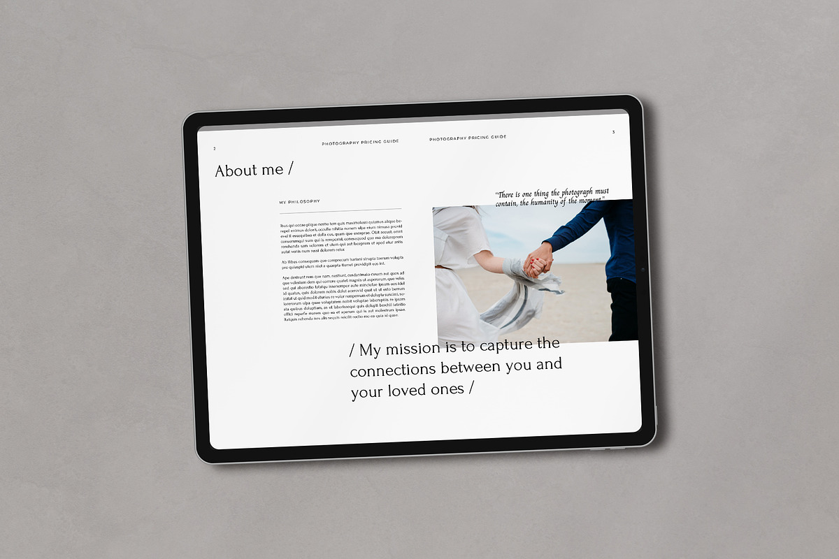 Photography Pricing Guide, a Magazine Template by Eternel Design Studio (Photo 3 of 10)
