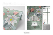 Lotus Vector Pattern & More!, a Wallpaper Graphic by Pink Linen (Thumbnail 9 of 15)