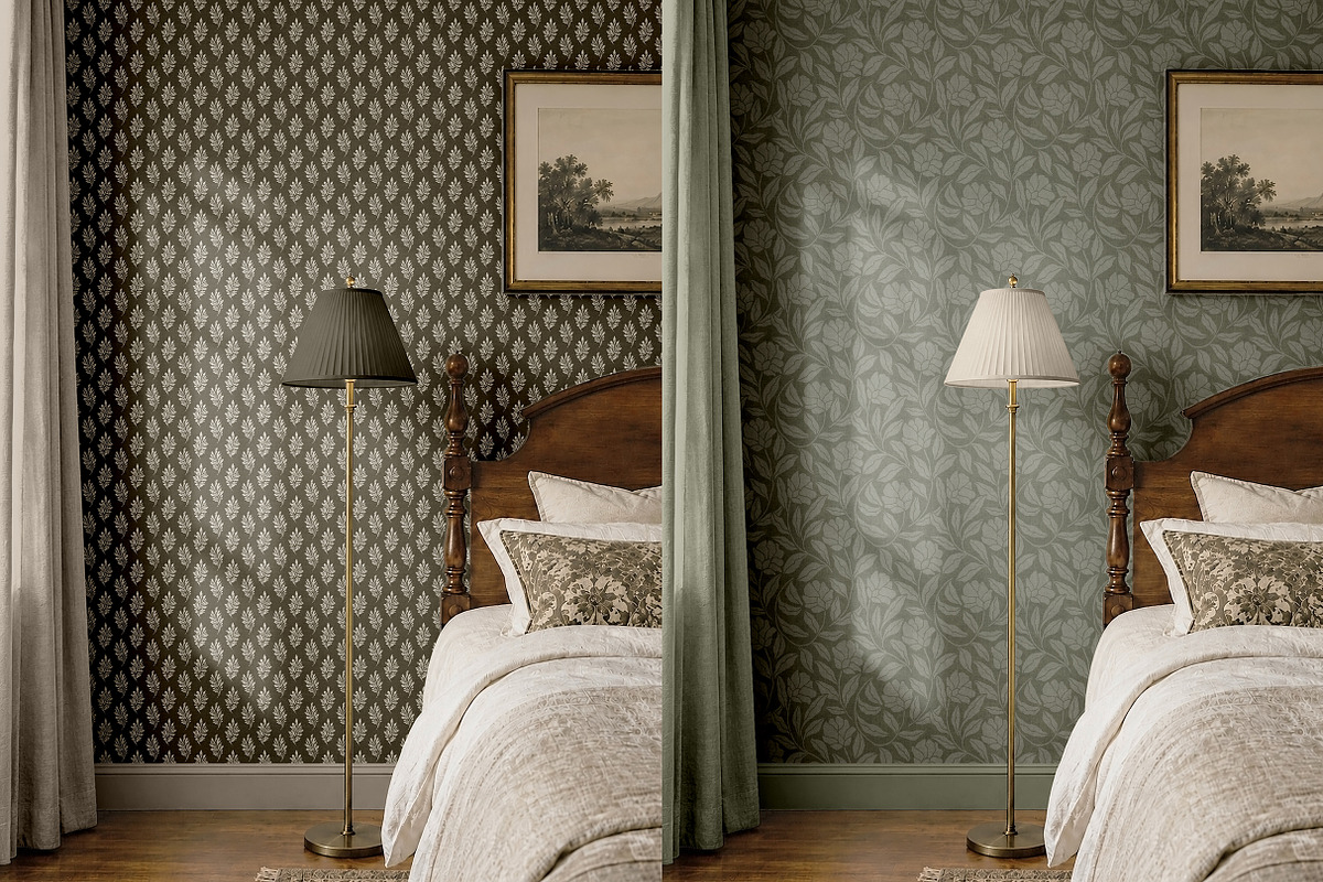 Elegant Bedroom Wallpaper Mockup, a Household Mockup by LinnestCreative (Photo 5 of 6)