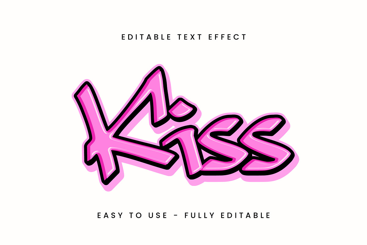 Pink Graffiti Text Effect