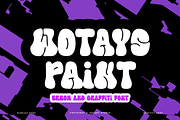 Wotays Paint - Graffiti Font, a Sans Serif Font by Iqsiart Studio (Thumbnail 1 of 7)