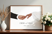 Henna Wedding First Dance Print, an Illustration by EkaterinaViArt (Thumbnail 4 of 6)