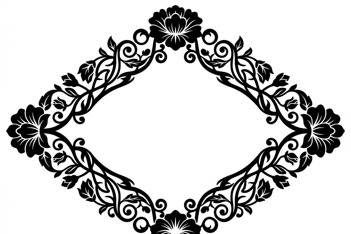 60 Romantic Diamond Wall Floral, a Decorative Illustration by Amazin_art (Photo 10 of 17)