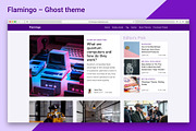 Flamingo - Ghost Blogging Theme, a Websites & App Template by Stylesheets.dev (Thumbnail 1 of 6)