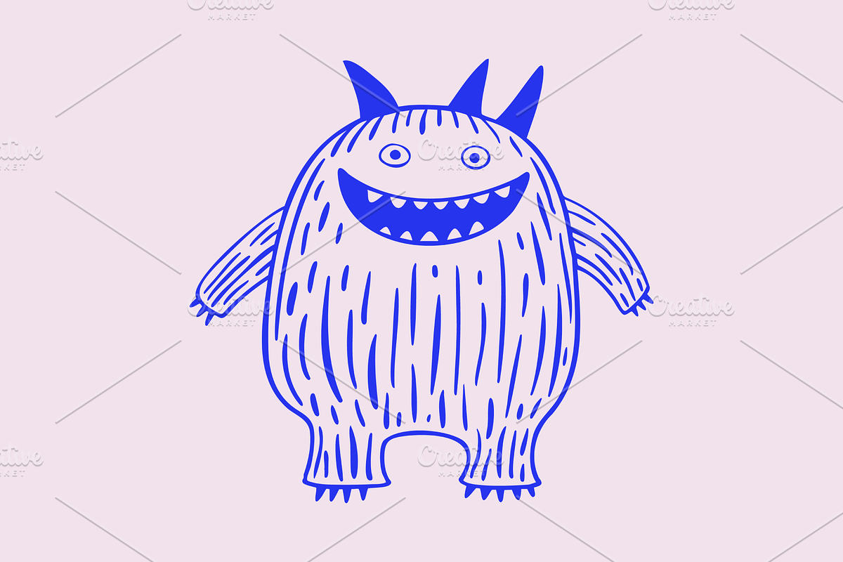 Cute Horned Monsters Illustrations, a Seasonal Illustration by Danil Polshin (Photo 5 of 5)