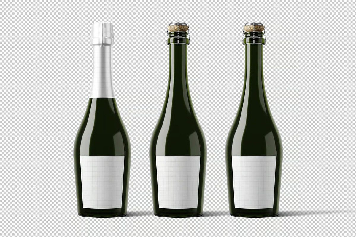 Champagne Bottle Mockup, a Product Mockup by zpackcreative (Photo 4 of 4)