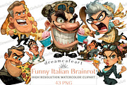 Funny Italian Brainrot Clipart, an Illustration by DreamCafeArt (Thumbnail 1 of 8)