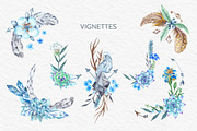 Boho Watercolor Bundle, a Background Graphic by kisikoida (Thumbnail 5 of 15)
