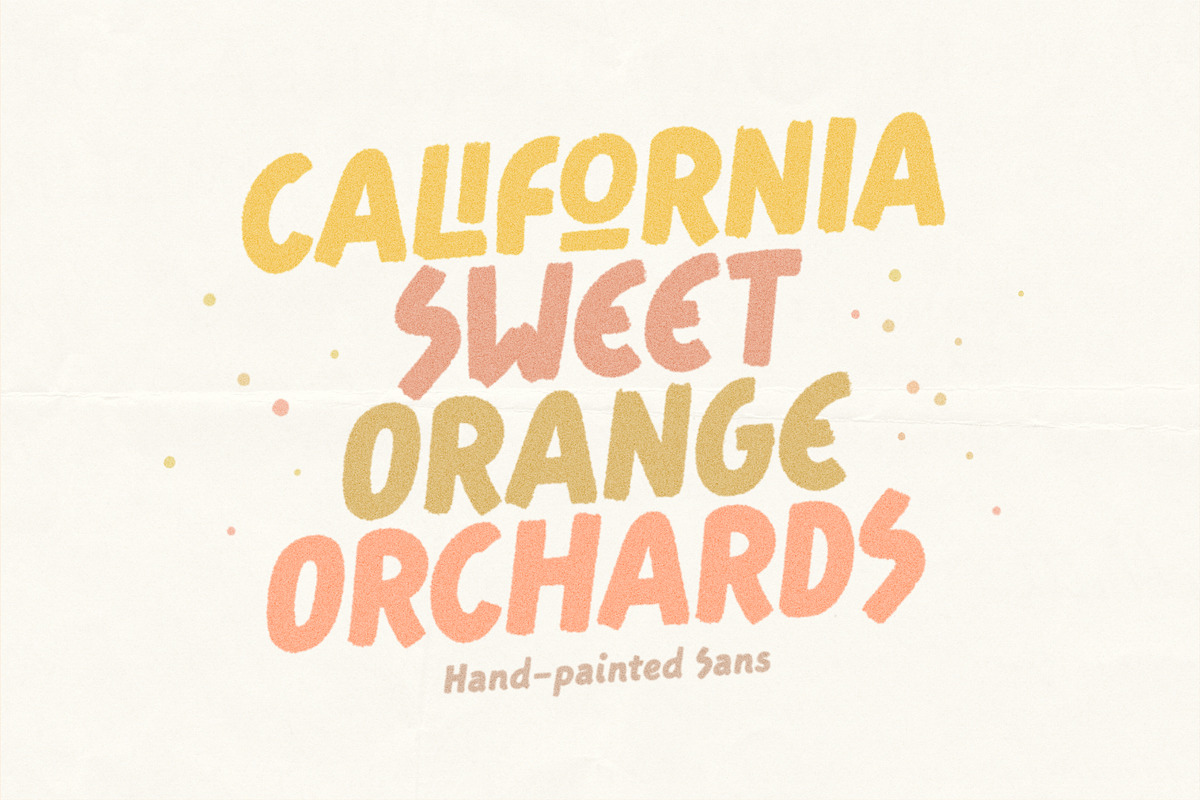 Sweet Orange - Hand-painted Sans, a Handwritten Font by Harmonais Visual (Photo 1 of 11)
