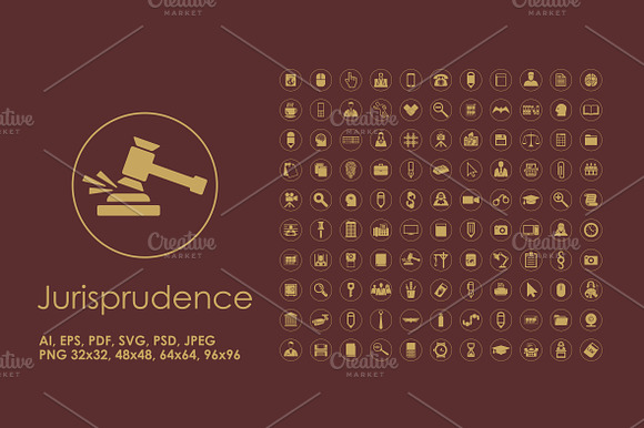 110 Jurisprudence Simple Icons