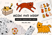 Cute cats and dogs!, an Animal Illustration by Alona Savchuk (Thumbnail 1 of 12)