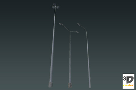 Lighting Masts, an Environmental 3D Model by 3DCaster