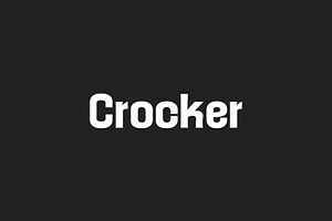 Crocker Display Typeface