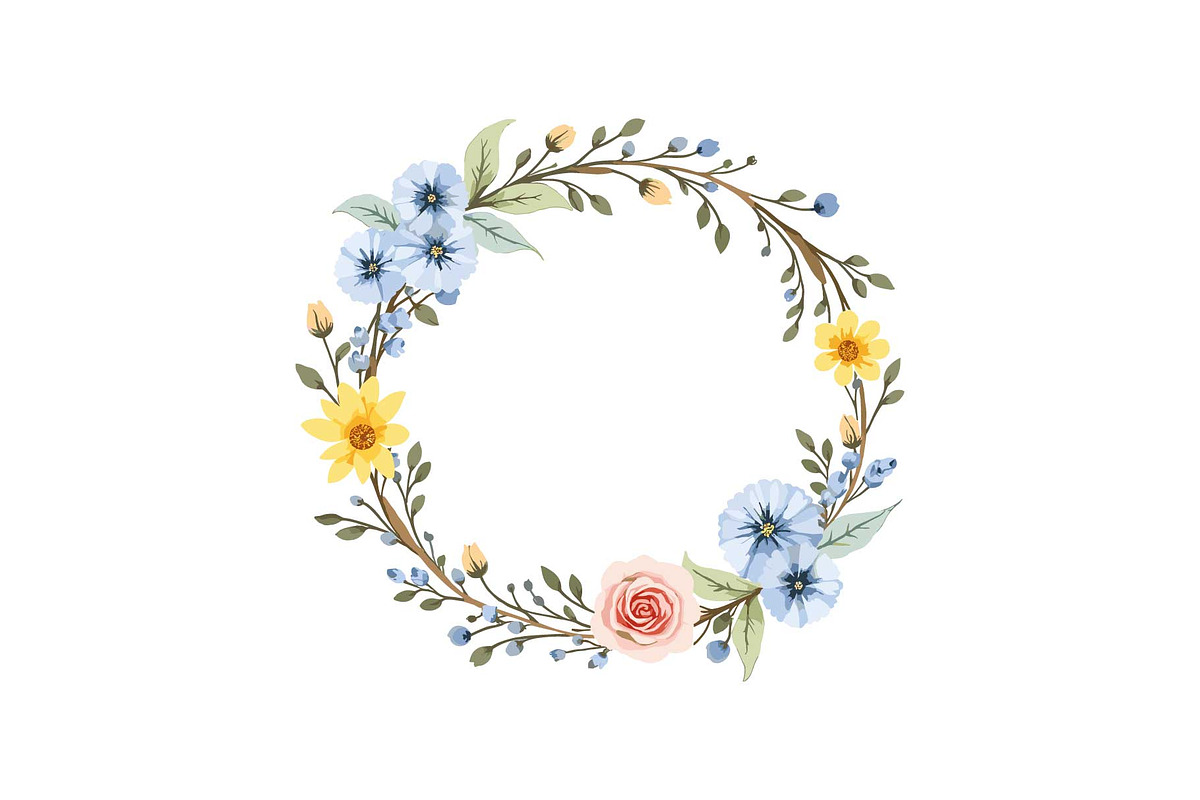 Spring Floral Wreath SVG Bundle, a Graphic by Gfx_Store (Photo 10 of 13)