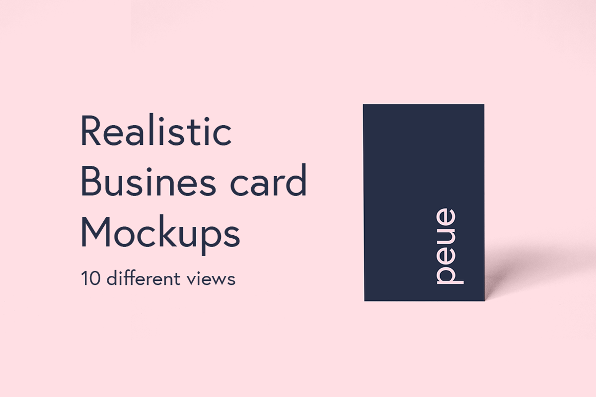 Peue Realsitic Business Card Mockup, a Business Card Template by Wild Ones (Photo 1 of 13)