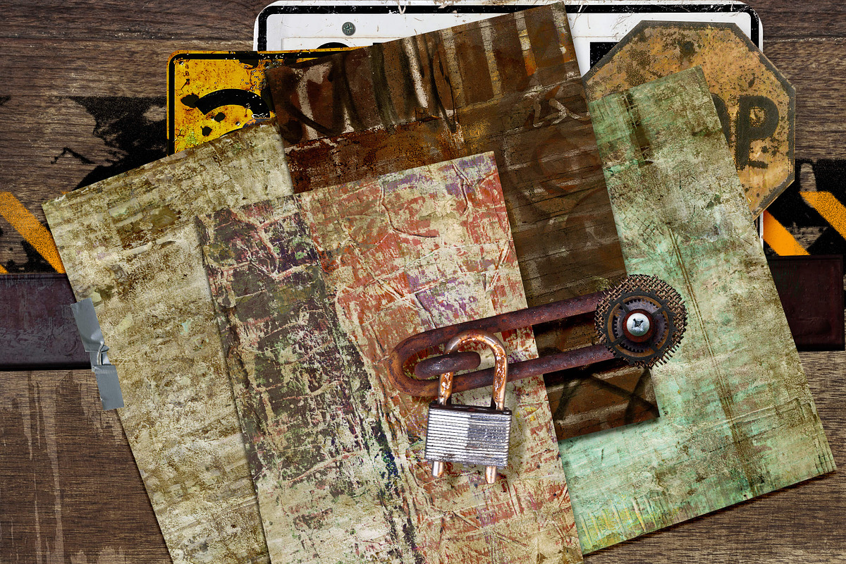 Distressed Grunge Backgrounds preview 4