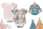 Adorable Little Boho Patterns, a Pattern Graphic by DrawStudio1988 (Thumbnail 4 of 11)