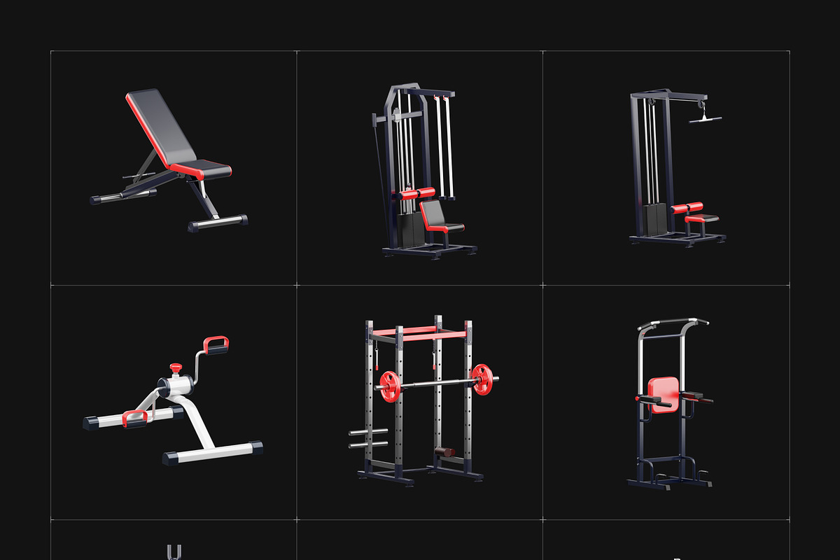 3D Fitness and Exercise Icons, a Duotone Icon by Vectors Market (Photo 7 of 7)