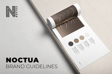 Noctua Publisher Brand Guidelines, a Brochure Template by SlideStation