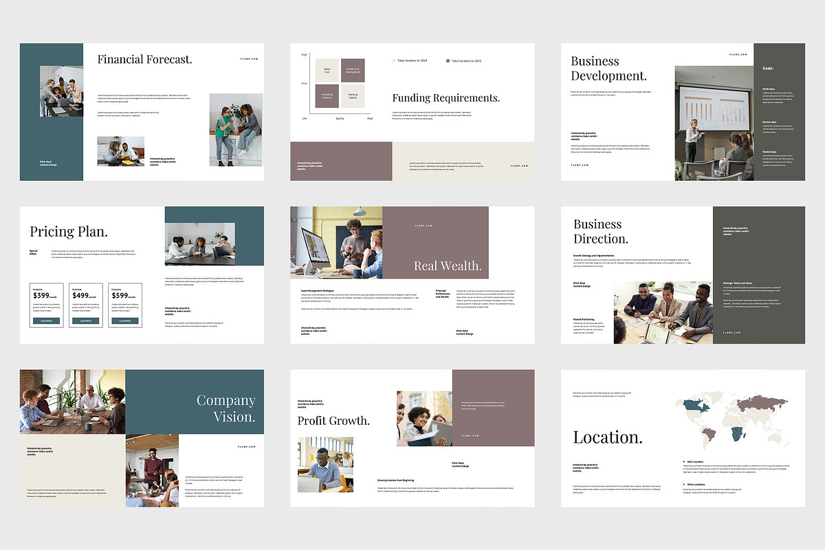 Flume : Pitch Deck Keynote, a Presentation Template by Punkl Camp (Photo 8 of 9)