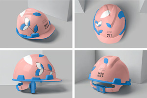 Construction Safety Helmet Mockup, an Apparel Mockup by megostudi0