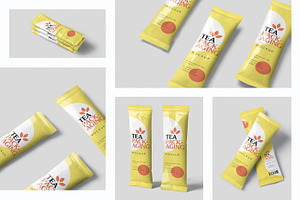 Long Sachet Packaging Mockups