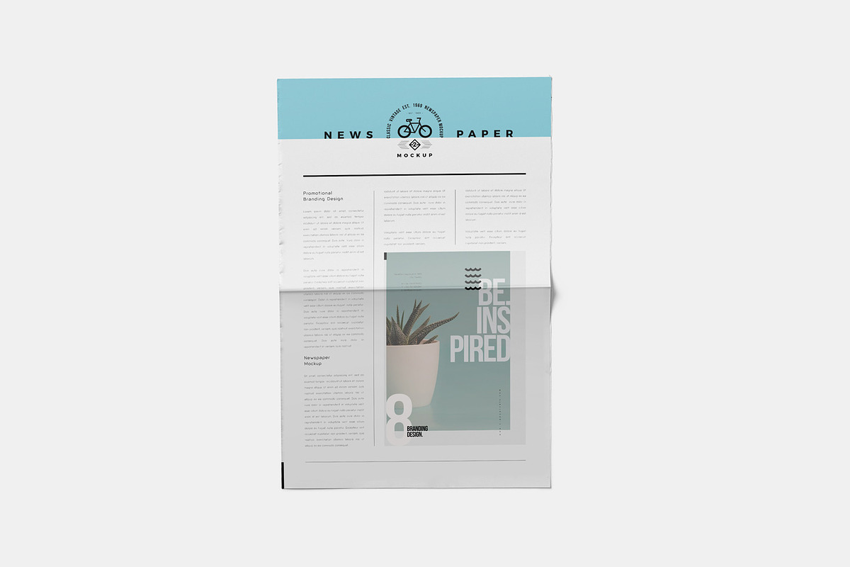Berliner Newspaper Mockups, an Advertising Mockup by GfxFoundry (Photo 4 of 6)