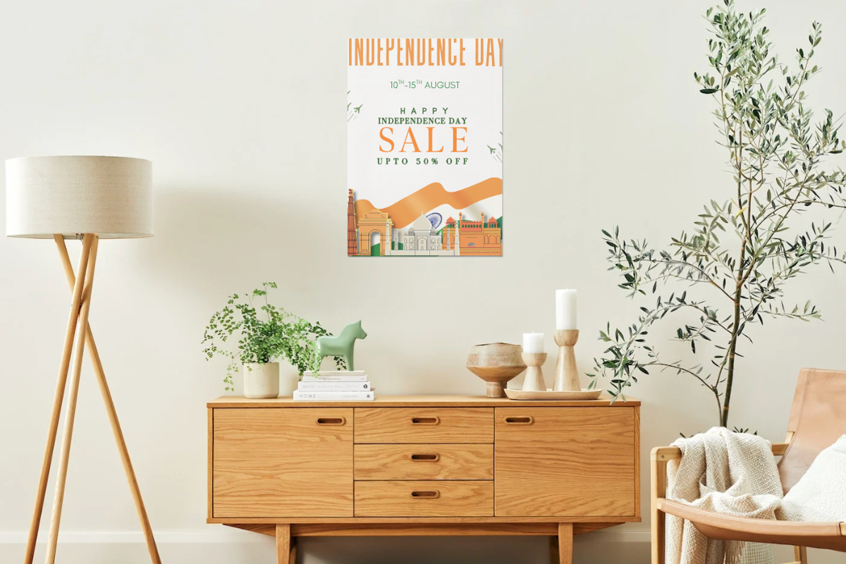 India Independence Day Sale Poster, an Advertising Mockup by OORH Designs (Photo 3 of 3)