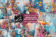 Underwater World, Mixed Media Pages, a Background Graphic by Digital Art Mahdiseño (Thumbnail 1 of 10)